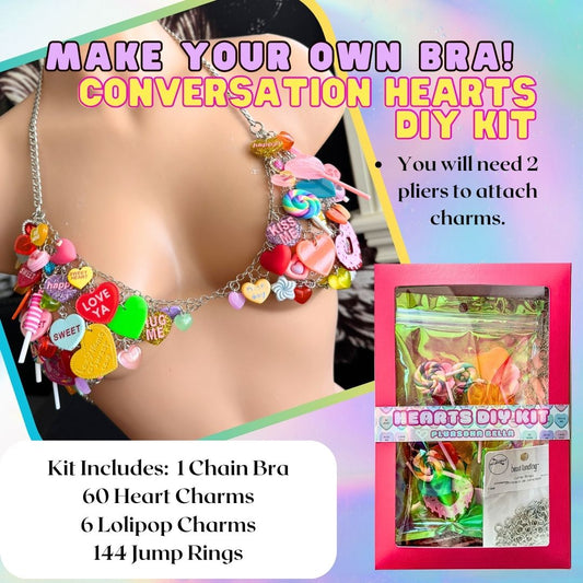 Make Your Own Candy Hearts Bra Kit