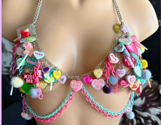 Kara Candy Hearts Bra