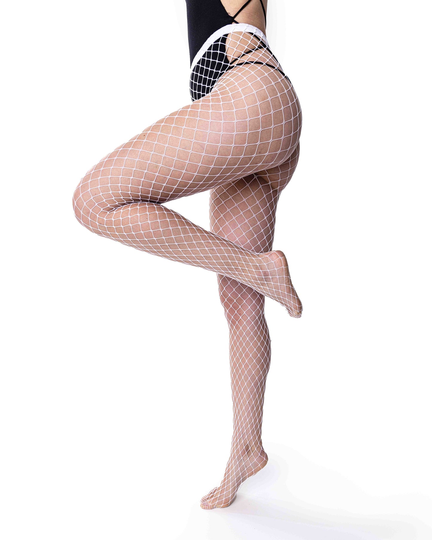 Glow in the Dark Fishnet Stockings UV Fishnet Tights Luminous Stockings White Fishnets for Rave Festival Accessories Fluorescent Leggings